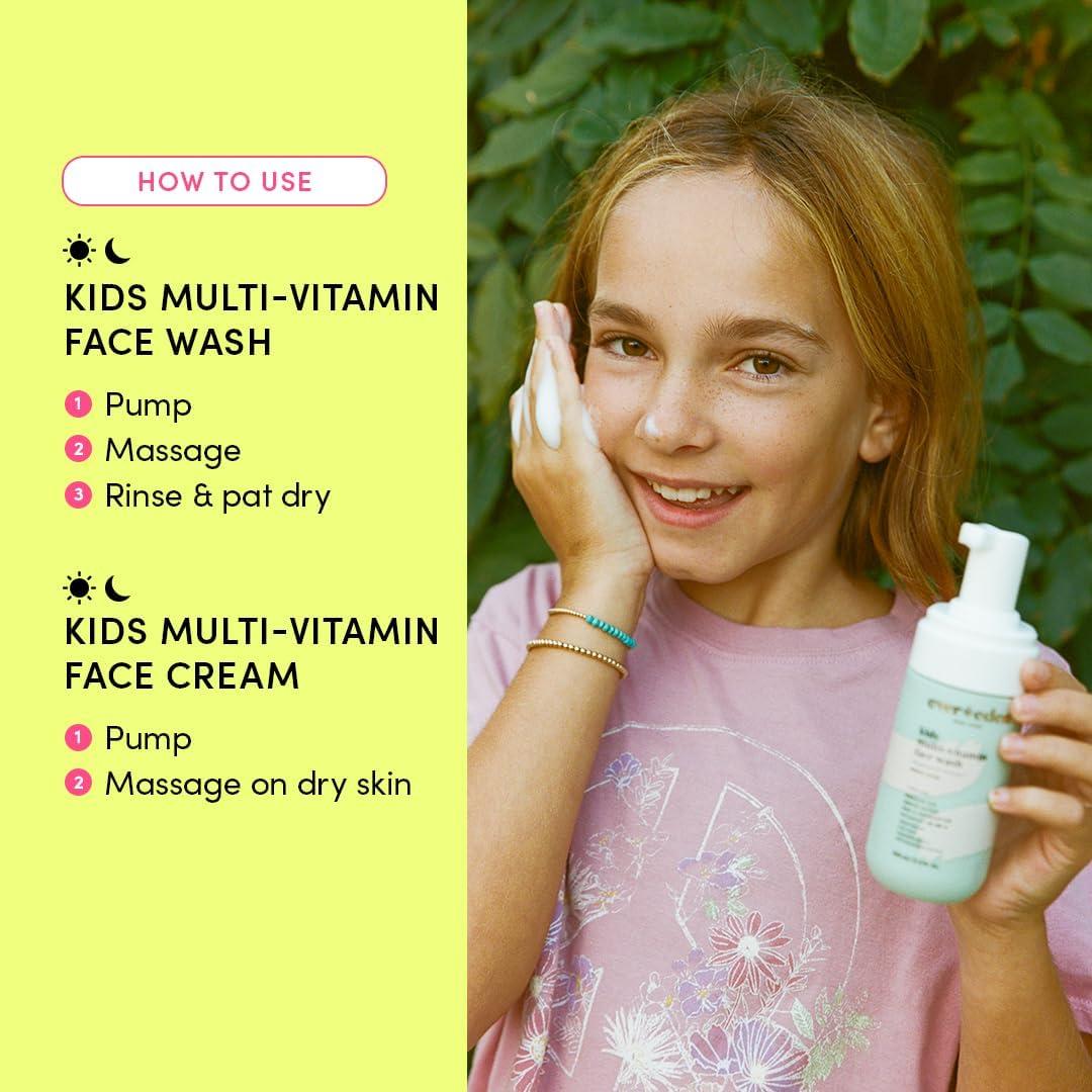 imageEvereden Happy Kids Skin ampamp Lips Routine  MultiVitamin Face Wash ampamp Face Cream Peach ampamp Tinted Lip Oil Sakura Pink Set  Clean ampamp Vegan Skin Care for Kids 3  Moisturizing Nourishing ampamp ProtectiveMelon  Red