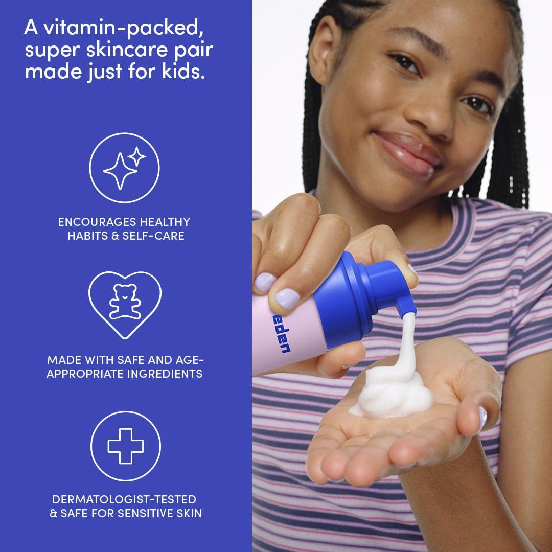 imageEvereden Happy Kids Skin ampamp Lips Routine  MultiVitamin Face Wash ampamp Face Cream Peach ampamp Tinted Lip Oil Sakura Pink Set  Clean ampamp Vegan Skin Care for Kids 3  Moisturizing Nourishing ampamp ProtectivePeach  Red
