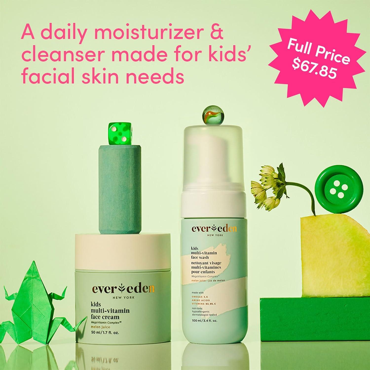 imageEvereden Happy Kids Skin ampamp Lips Routine  MultiVitamin Face Wash ampamp Face Cream Peach ampamp Tinted Lip Oil Sakura Pink Set  Clean ampamp Vegan Skin Care for Kids 3  Moisturizing Nourishing ampamp ProtectiveMelon  Red