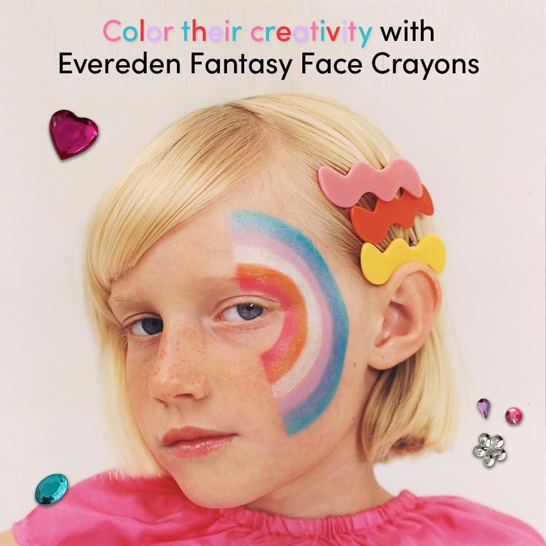 imageEvereden Kids Fantasy Face Crayon Trio NonToxic MultiPurpose Face Eye ampamp Lip Crayon  Creamy Clean Makeup for Kids  Vegan ampamp Safe for Sensitive SkinLittle Lilac