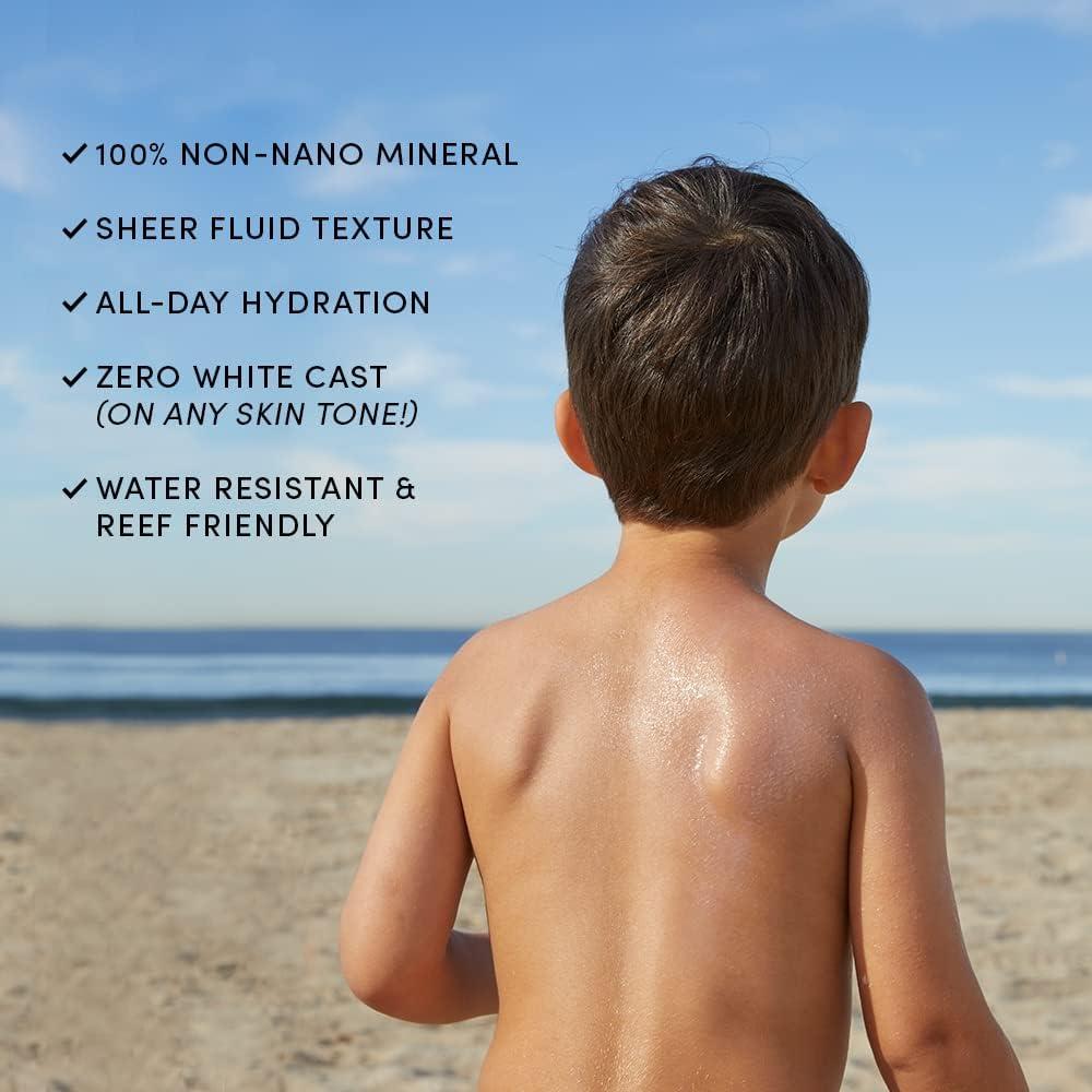 imageEvereden Kids Skincare ampamp Sunscreen Essentials Set  MultiVitamin Face Wash Face Cream ampamp SPF 50 Mineral Sunscreen  Clean Vegan NonToxic Skincare for Kids 3