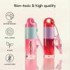 imageEvereden Kids Tinted Non Toxic Lip Gloss Kit Ruby Red ampamp Sakura Pink  Non Toxic Makeup Kit for Girls  Vegan Makeup for Kids  Hydrating Lip Gloss with Cherry Peach ampamp Cranberry OilsRuby Red and Sakura