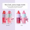 imageEvereden Kids Tinted Non Toxic Lip Gloss Kit Ruby Red ampamp Sakura Pink  Non Toxic Makeup Kit for Girls  Vegan Makeup for Kids  Hydrating Lip Gloss with Cherry Peach ampamp Cranberry OilsSakura