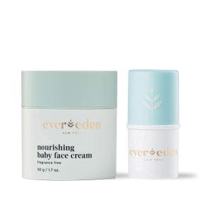 imageEvereden Dry Relief DUO  Face Cream 17oz ampamp Lip Balm 013oz  Clean Vegan ampamp Easy to Use Toddler Chapstick ampamp Baby Cream Bundle for Deep Soothing Hydration  NonGreasy ampamp FragranceFreeDry Skin Relief Duo
