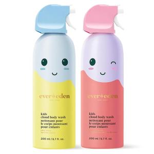 imageEvereden Kids Cloud Body Wash Duo  Gentle Nourishing Toddler Body Wash for Delicate Skin Coconut Splash ampamp Juicy Citrus Scents Creamy Hydrating Formula 2 Pack 67 fl oz EachCitrus  Coconut Duo