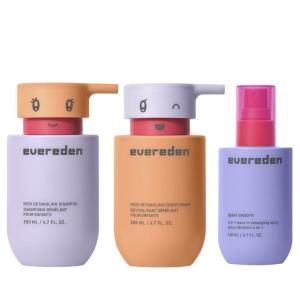 imageEvereden Kids Complete Haircare Set Hair Detangling Shampoo Conditioner ampamp Spray for Children Ages 3 ampamp PainFree Hair Brush Plant Protein Peptides ampamp Argan Oil Vegan Free from Sulfate and ParabenComplete Hair Set