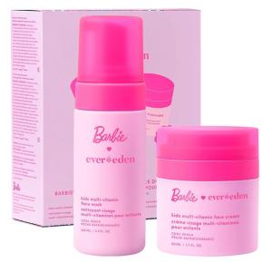 imageEvereden Kids Happy Face Duo Melon Juice  MultiVitamin Face Wash ampamp Face Cream Set  Clean ampamp Vegan Skin Care for Kids 3  Moisturizing Nourishing ampamp Protective Skin Care SetBarbie Special Edition