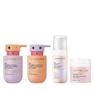 imageEvereden Kids Routine Bundle  Detangling Shampoo and Conditioner  MultiVitamin Face Wash and Face Cream for Kids 3
