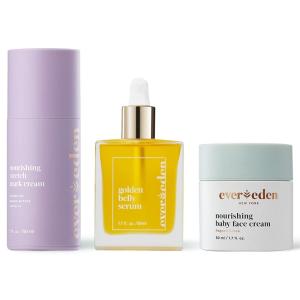 imageEvereden Mama ampamp Baby Discovery Set  DermatologistDeveloped Clean ampamp Vegan Maternity Skin Care Bundle  Stretch Mark Cream Belly Serum ampamp Nourishing Baby Face Cream  Postpartum Gifts for New Mom
