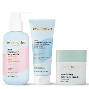 imageEvereden Nourishing Baby Face Cream 17 oz and Baby Bathtime DUO Baby Lotion for Newborn and 2in1 Newborn Shampoo and Body Wash  Clean Baby Care  Nontoxic and Fragrance Free  Clean Ingredients