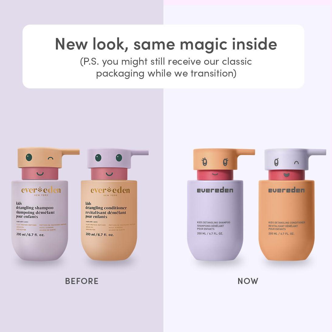 imageEvereden Happy Trio Vegan Kids Shampoo Conditioner Set and After Swim ampamp Sports Detangler  Strengthens ampamp Smooths All Hair Types