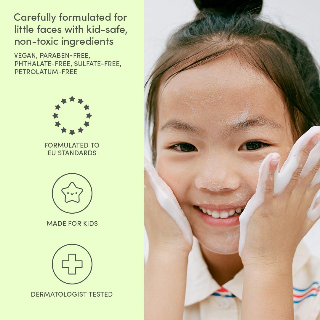 imageEvereden Kids Cloud Face Wash Tropical Sorbet 34 fl oz ampamp Kids Face Cream Cool Peach 17 oz  Creamy ampamp Fun Skin Care for Toddlers  EasytoUse Face Wash ampamp Cream  Nontoxic and Safe Skin Care