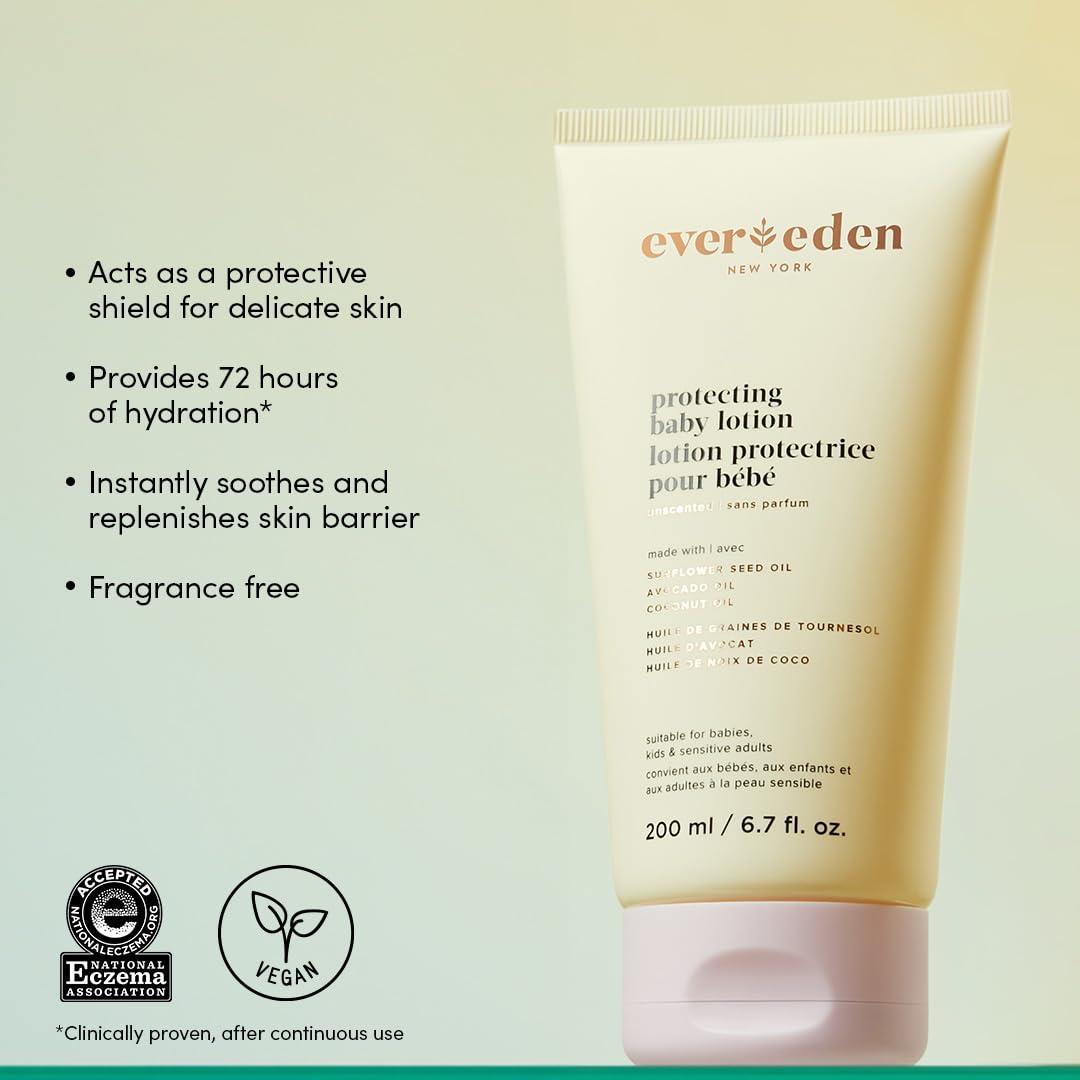 imageEvereden Protecting Baby Lotion for Newborn 67 oz  Lightweight ampamp NonGreasy Toddler Lotion  Clean ampamp Gentle Baby Care  Nontoxic ampamp Fragrance Free  Made with clean ingredientsProtecting Lotion