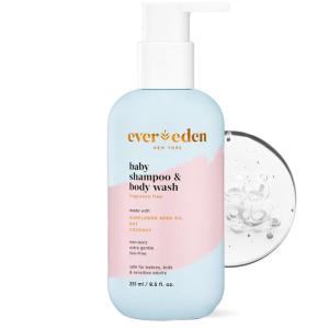 imageEvereden Baby Shampoo ampamp Body Wash 2in1 85 fl oz  Gentle NonToxic FragranceFree Hydrating Formula for Sensitive SkinFragranceFree