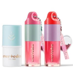 imageEvereden Baby ampamp Kids Lip Care Kit NonToxic Lip Balm ampamp Tinted Lip Gloss Set  Clean Baby Care Hydrating Vegan Clean Makeup for Kids  Soothing ampamp Hydrating Kid Lip Gloss