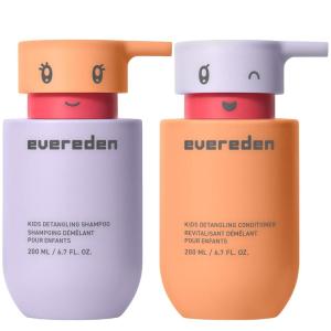 imageEvereden Happy Hair Duo Kids Shampoo and Conditioner Set  Clean Vegan ampamp TearFree  Detangles Strengthens ampamp Smooths All Hair Types