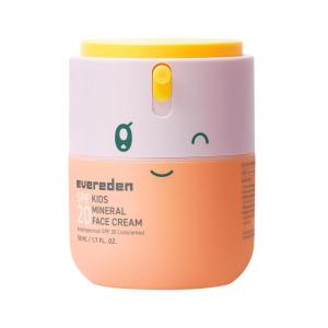 imageEvereden Kids Face Cream Cool Peach 17 oz  Face Lotion  Clean and NonToxic Face Moisturizer  MultiVitamin Skin Care for KidsSPF 20