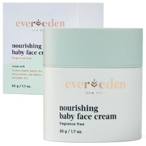 imageEvereden Nourishing Baby Face Cream 17 oz  NonToxic and FragranceFree Face Lotion  Rich NonGreasy Baby Moisturizing Cream  Face Moisturizer with Clean IngredientsOriginal Nourishing
