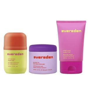 imageEvereden Preppy Skincare Collection with Triple Green Tea Teen Skincare Steer Clear Balancing Jelly Cleanser Teen Face Wash Lets Bounce GelCream Moisturizer ampamp Balance Up Toner Pads for FacePreppy Skincare