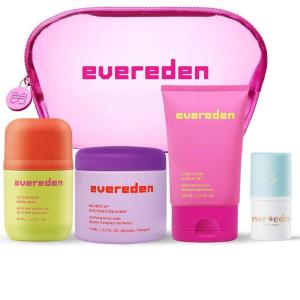 imageEvereden Preppy Teen Skincare Collection  Triple Green Tea Cleanser Teen Face Wash GelCream Moisturizer Toner Pads for Face ampamp Baby Lip Balm for Gentle Nourishing ampamp Clean Skin Protection