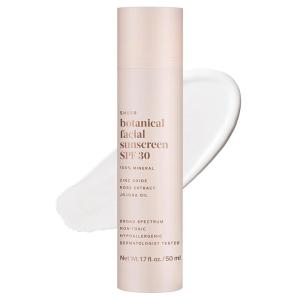 imageEvereden Sheer Botanical Face Sunscreen SPF 30 17 fl oz  100 NonNano Mineral Sunscreen Face Formula with Zinc Oxide  Soothing ampamp Nourishing  Clean ampamp NonComedogenic  FSA Eligible