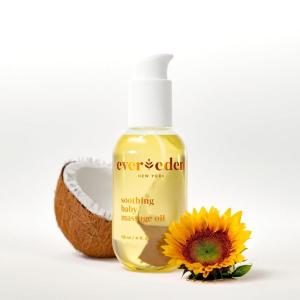 imageEvereden Soothing Baby Massage Oil 4 fl oz  Clean Baby Care  Nontoxic and Fragrance Free  Clean IngredientsUnfragranced
