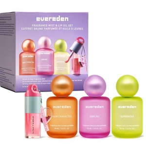 image:imageEvereden Darling Hair amp Body Fragrance Mist  Tinted Lip Oil Set Teens  DermatologistTested LongLasting Strawberry Rose amp Vanilla Scent  Tinted Lip Gloss Moisturizes Dry Lips Sunflower OilMist Trio  Lip Oil