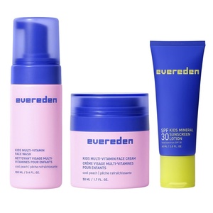 image:imageEvereden Kids Face Wash Cream amp SPF 30 Unscented Kids Skincare Age 4  DermatologistTested Skin Care for Kids  Face Wash Cream amp Mineral SPF 30  EWG Verified No Phenoxyethanol FragranceFreePeach Standard Bundle